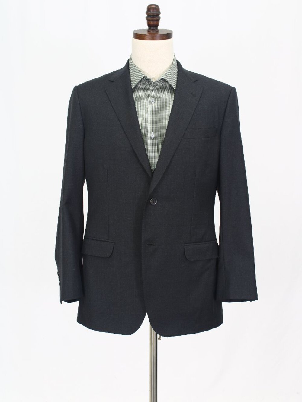 Phineas Cole 42R Gray Blazer Sport Coat Jacket 2-Button Solid W577
